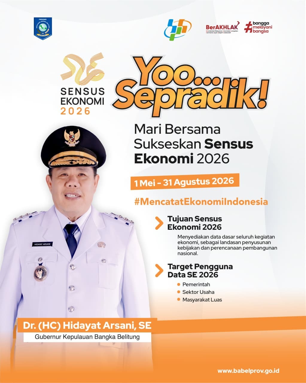 MARI BERSAMA SUKSESKAN SENSUS EKONOMI 2026
