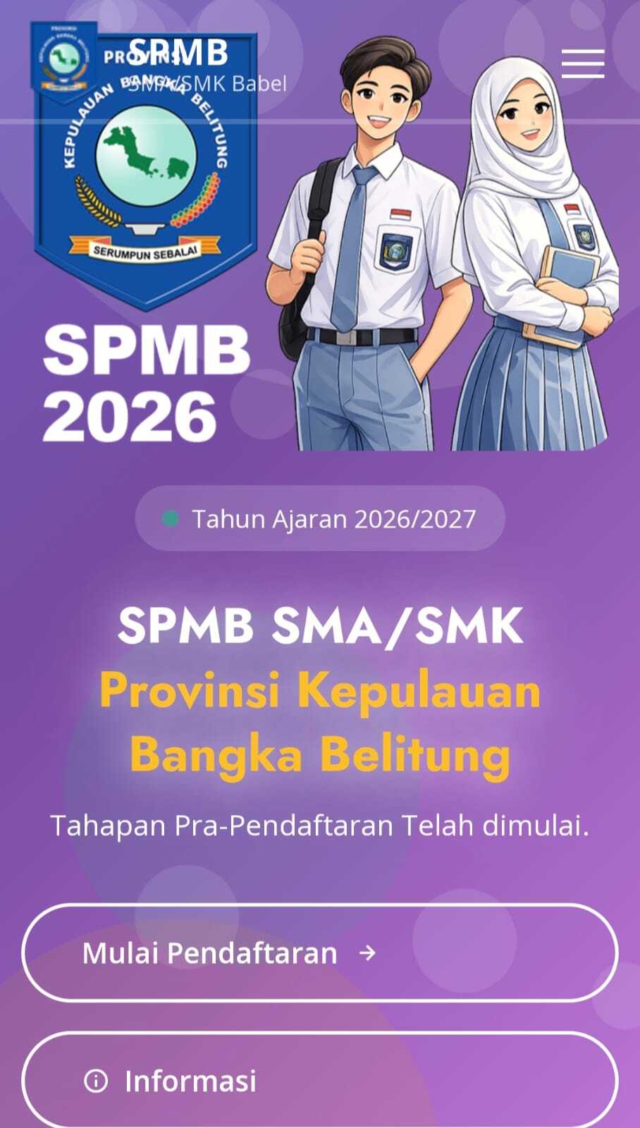 TAHAPAN PRA PENDAFTARAN SPMB JENJANG SMA/SMK TAHUN 2026