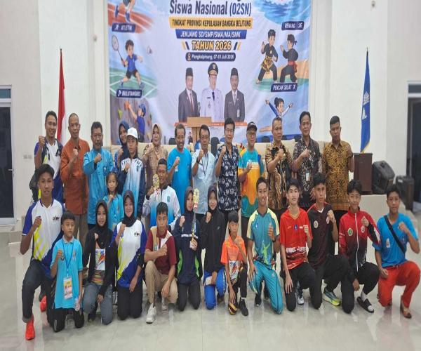Plt. Kadisdik Babel Tutup O2SN Tingkat Provinsi 2026, Titipkan Harapan Besar kepada Wakil Babel di Tingkat Nasional