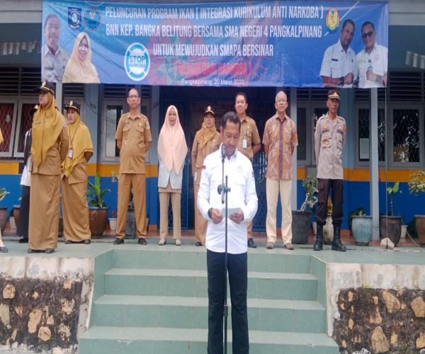SMA N 4 Pangkalpinang Launching Program Integrasi Kurikulum Anti Narkoba