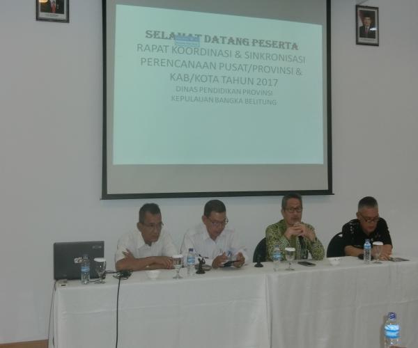 RAKOR SINKRONISASI PERENCANAAN PENDIDIKAN 2017