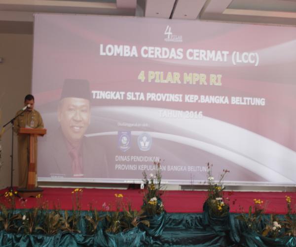 SAHIRMAN BUKA LOMBA CERDAS CERMAT BABEL
