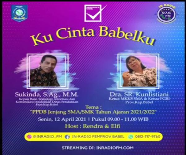 Penerimaan Peserta Didik Baru (PPDB) Dinas Pendidikan Provinsi Kepulauan Bangka Belitung