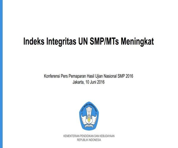 Pers Conference Mendikbud UN SMP 2016