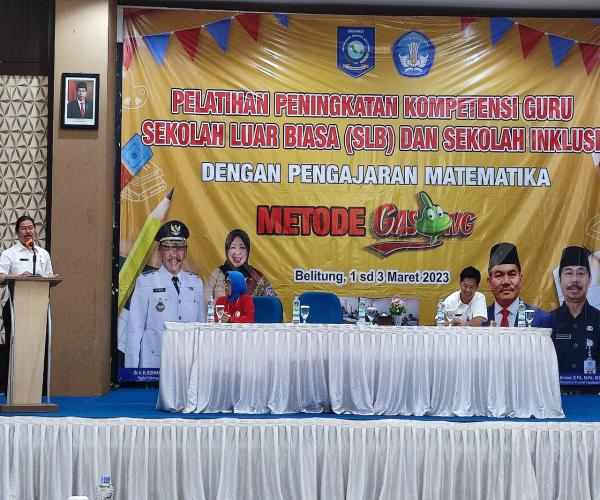 Kadis Pendidikan Buka Pelatihan Kompetensi Guru SLB dan Sekolah Inklusi