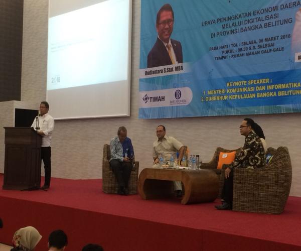 Menkominfo Rudiantara ingin Siswa dan Mahasiswa Babel Cerdas Teknologi Digitalisasi