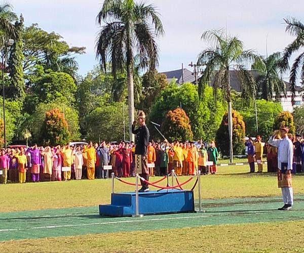 Pimpin Upacara Hardiknas 2023, Pj Gubernur Babel Bacakan Pidato Mendikbudristek RI