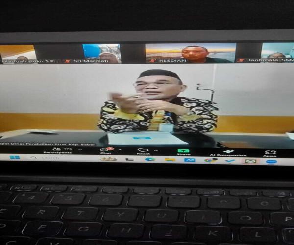 Dindik Prov Babel Gelar Rakor Persiapan Tes Kemampuan Akademik Jenjang SMA/SMK/SLB, Sekjen Badan Standar Kurikulum, dan Assesmen Pendidikan Tinjauan Langsung ke Babel
