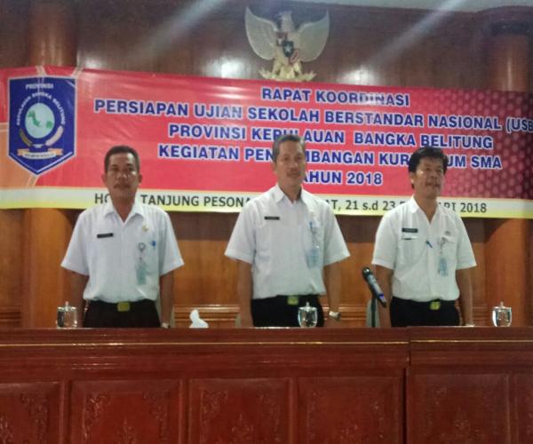 DISDIK PROV RAKOR PERSIAPAN USBN 2018 