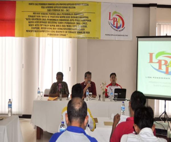 Rakor LPI Piala Gubernur Provinsi Kepulauan Bangka Belitung tahun 2012