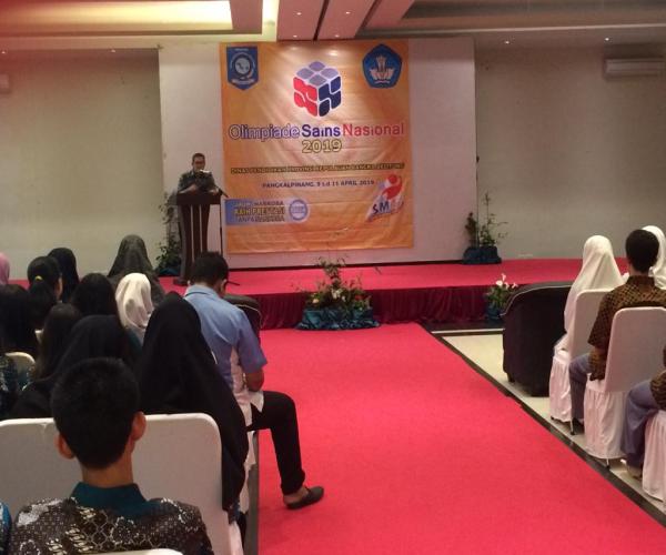 Disdik Provinsi Gelar Olimpiade Sains Nasional Jenjang SMA Tingkat Provinsi Tahun 2019