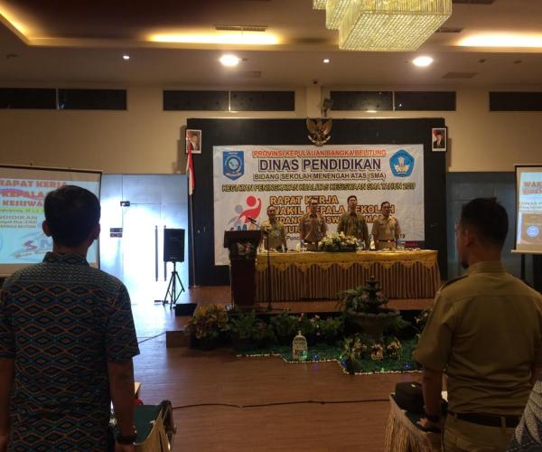 Wakasek SMA/MA se-Babel Ikuti Raker Wakasek Bidang Kesiswaan