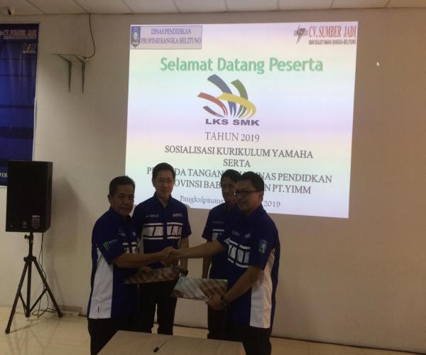 YAMAHA dan DISDIK Prov. Tandatangan MOU