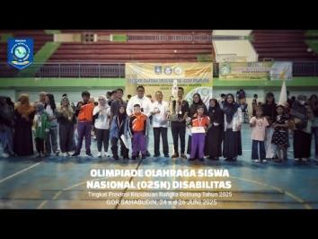 Embedded thumbnail for OLIMPIADE OLAHRAGA SISWA (O2SN) DISABILITAS TINGKAT PROV KEP BABEL